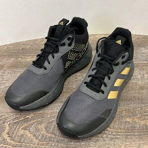 Adidas OwnTheGame 2.0 Men’s Basketball Shoes Black Gold Size 9.5